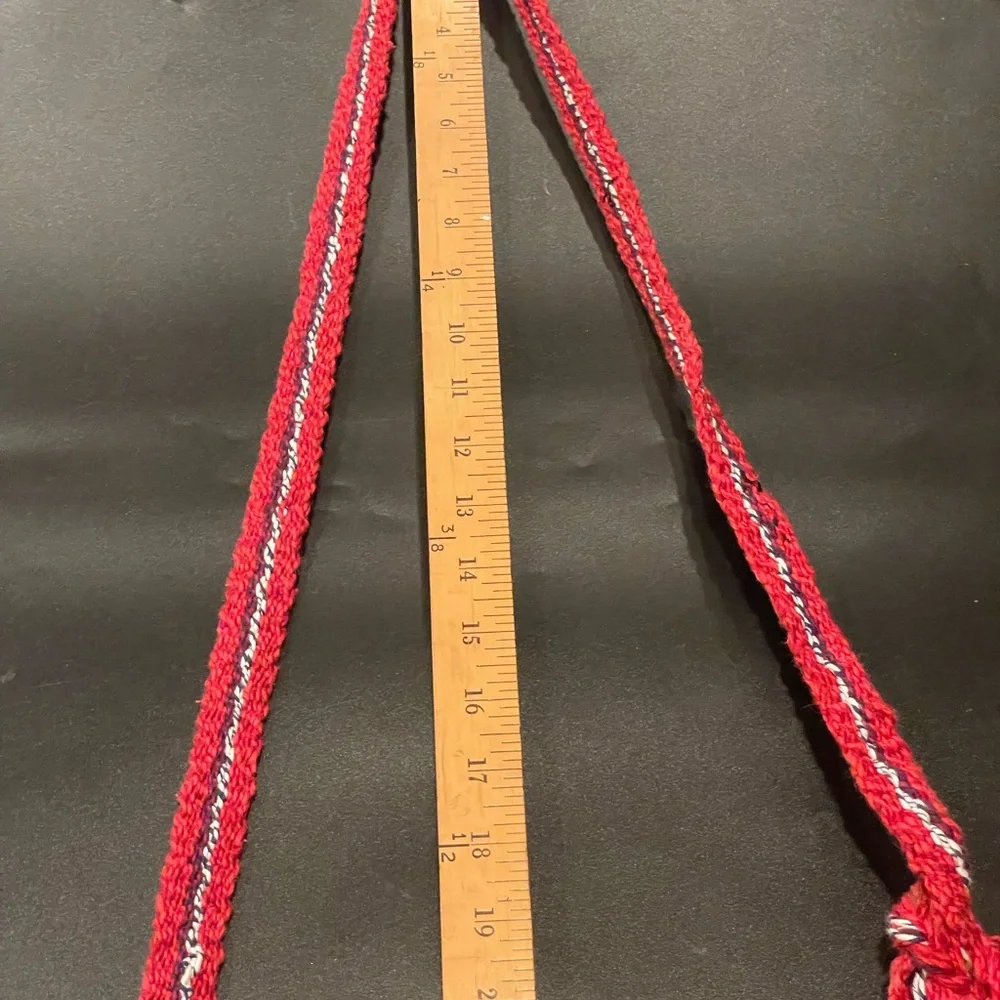 Women's Thick Crochet Knit Colorful Barrel Crossbody Bag - Picture 9 of 16